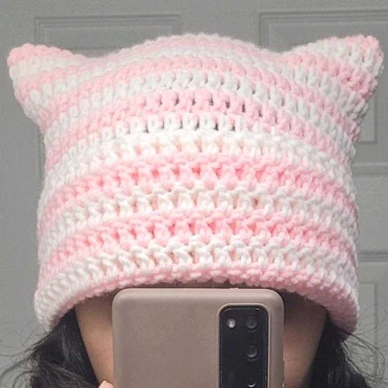Crochet Cat Ear Beanie