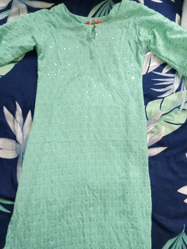 Sea Green Colour Kurta