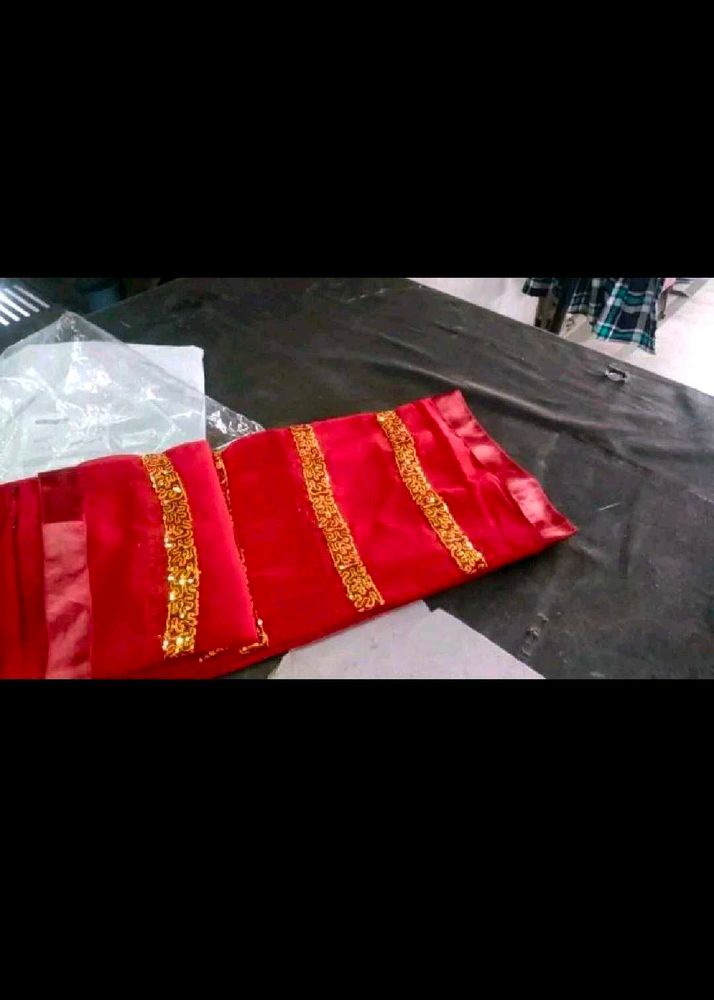 Red Valentine day spacail saree