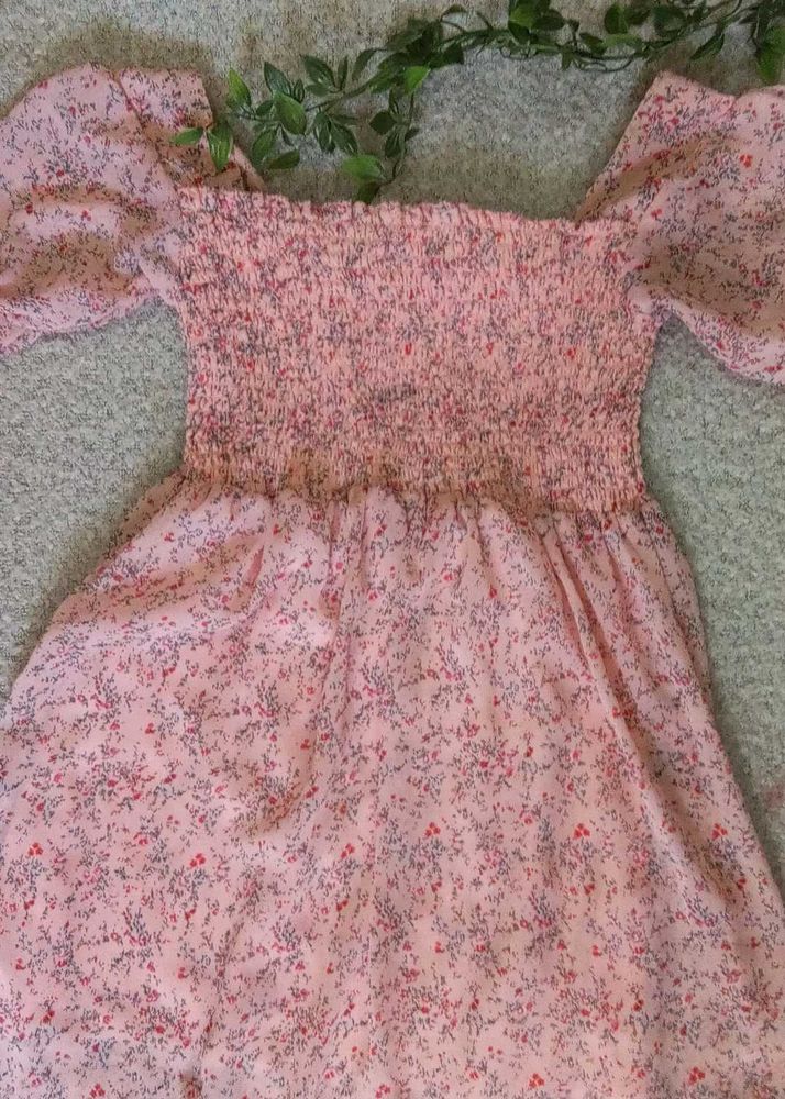 Pink One Pice Dress🥀✨