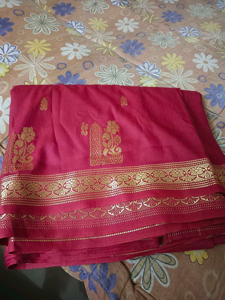Elegant Red Saree