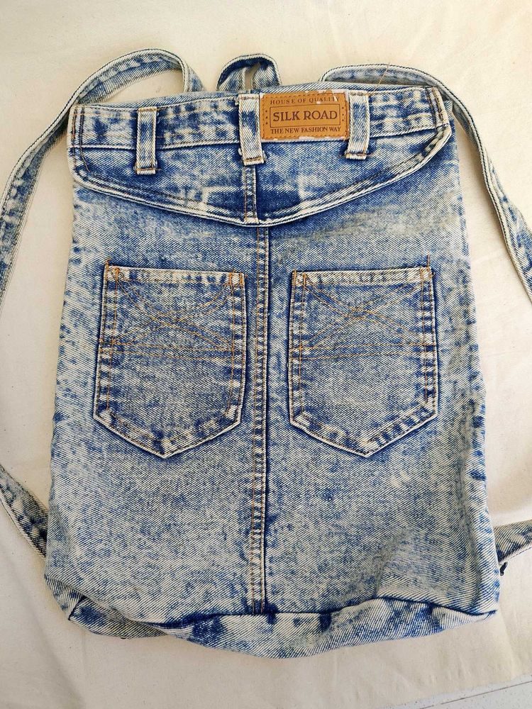 Denim Backpack