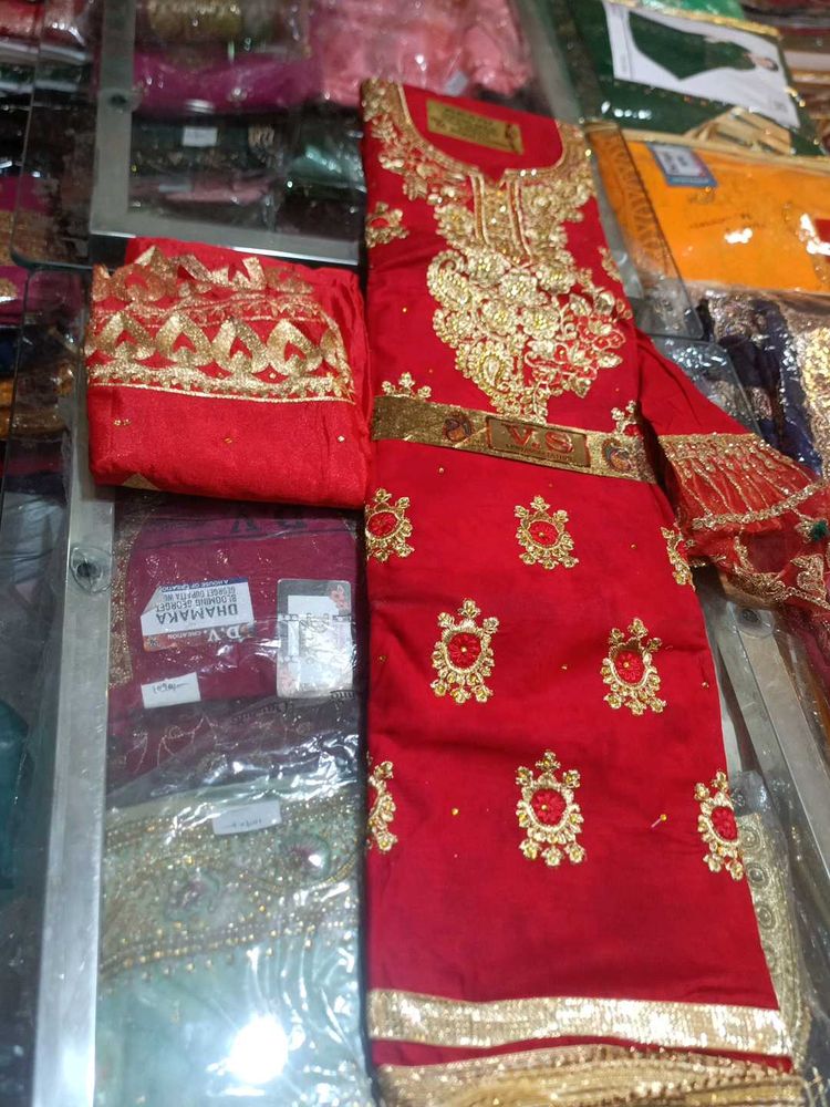 Red Dress Material