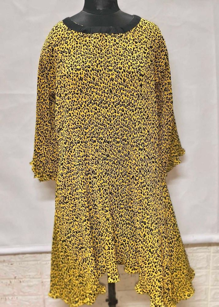 Xl/ XXL Yellow 🐆 Cheetah Print Dress Fix Price