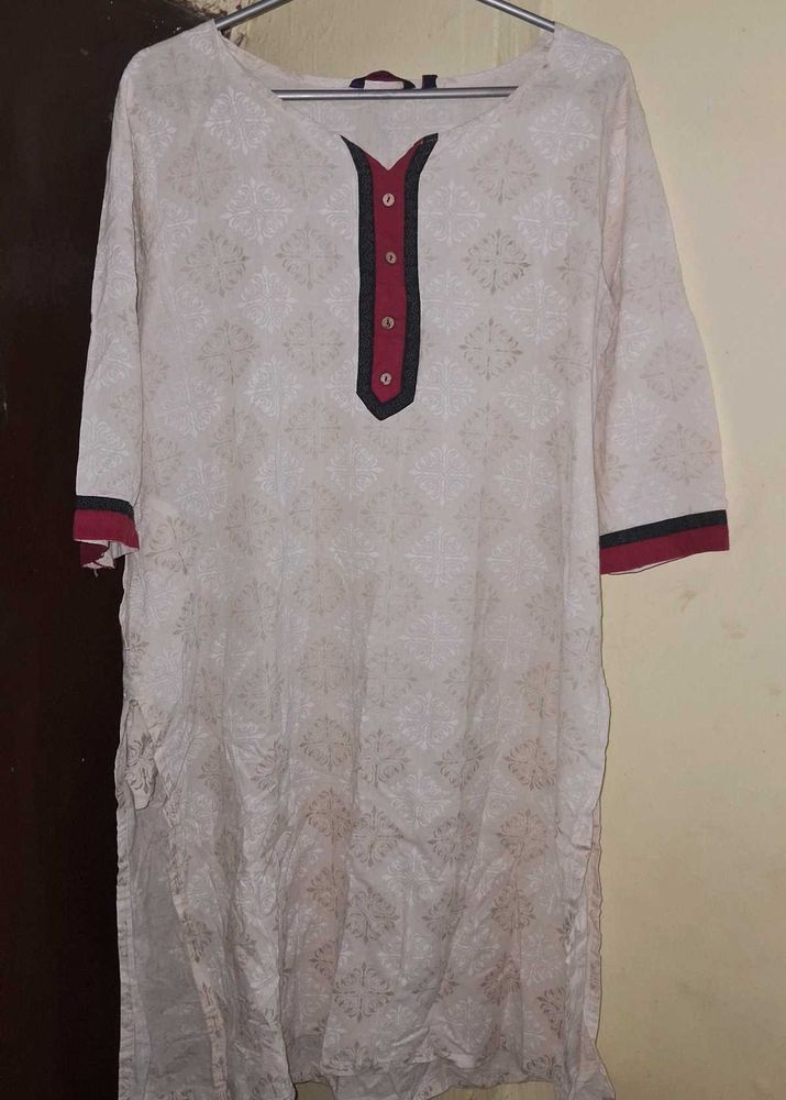 White Kurti