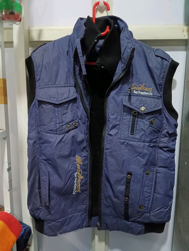 Winter Special Cut Slives Jacket With Dubbel Chain