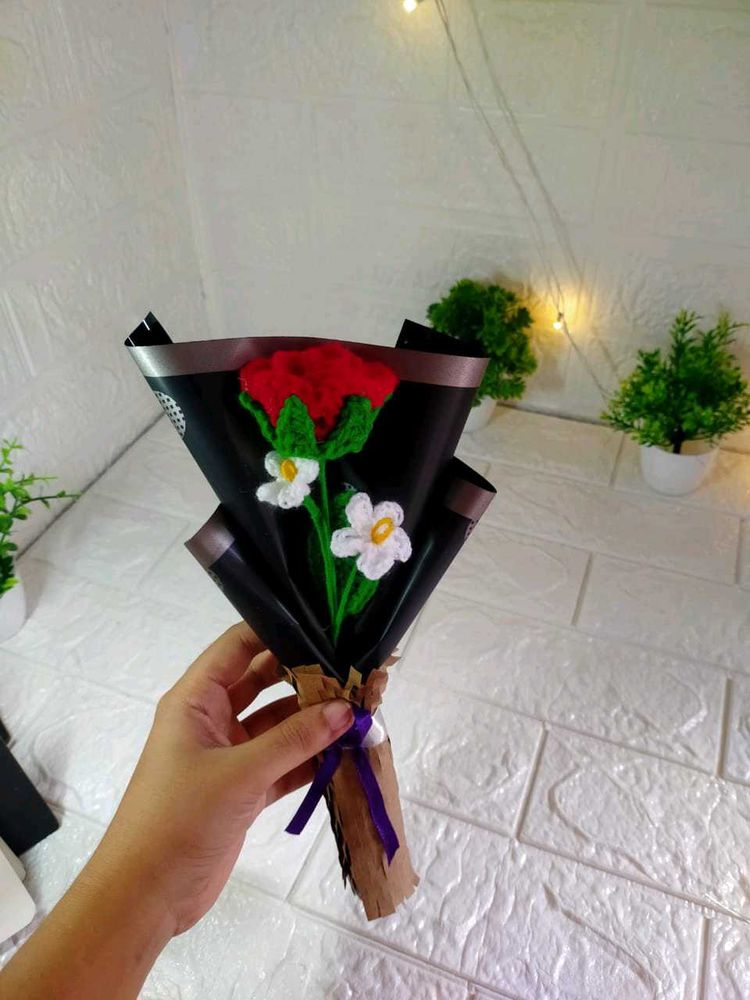 Crochet Rose Flower Bouquet 🌹🌹🌹🌹💐💐💐