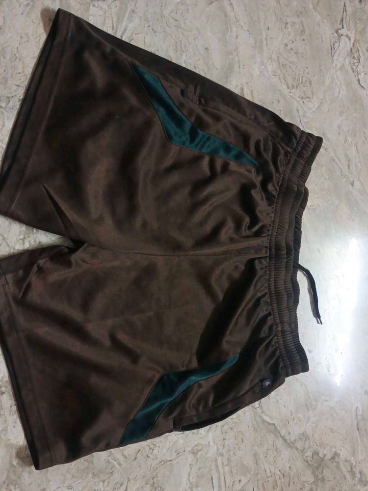 Brown Casual Shorts
