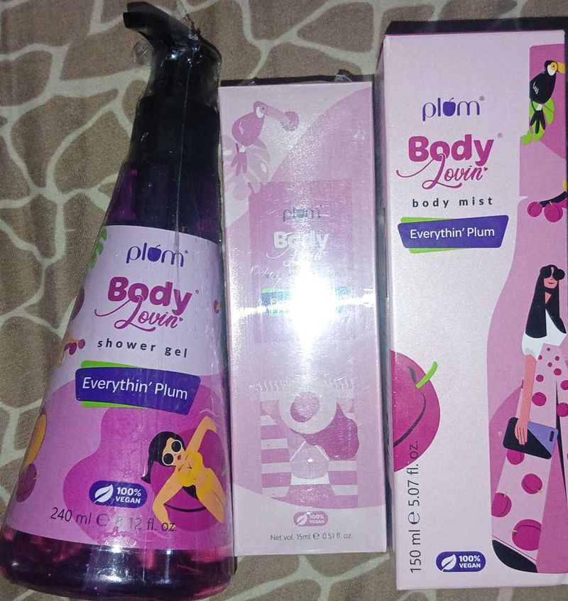 Plum everythin Body Lovin' Set