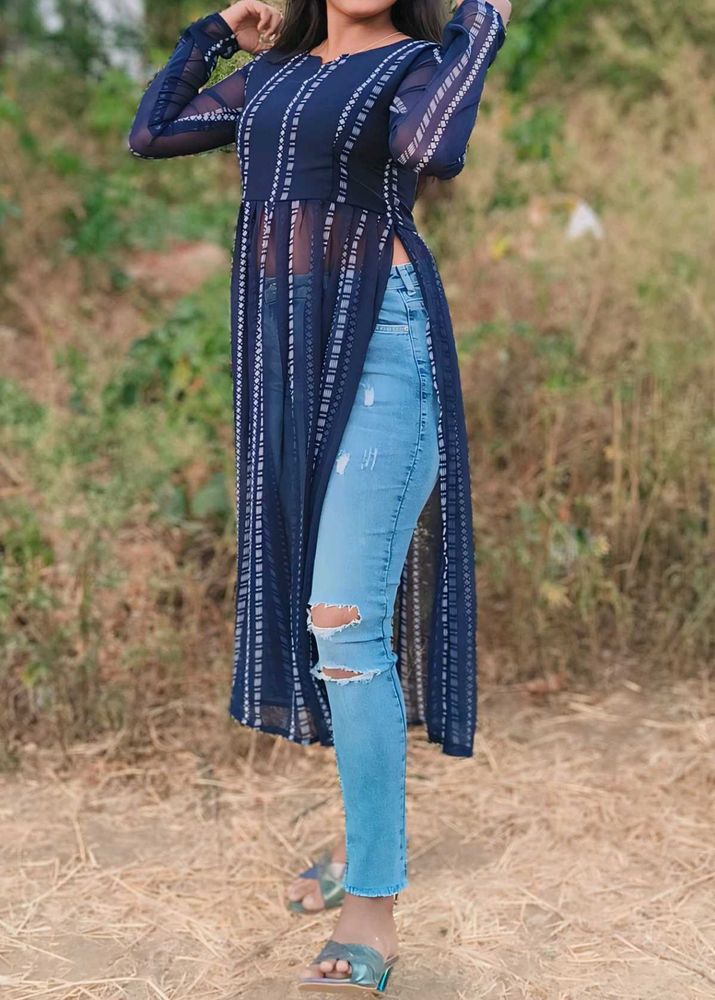 Blue Side Cut Kurta 💙