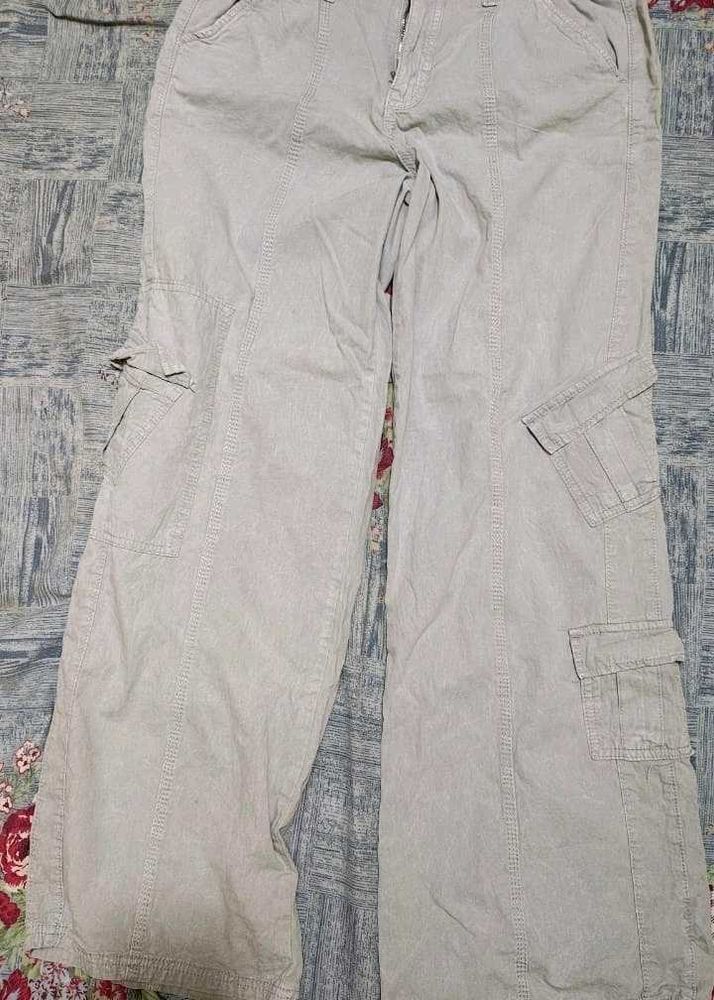 light Grey Cargo Pants