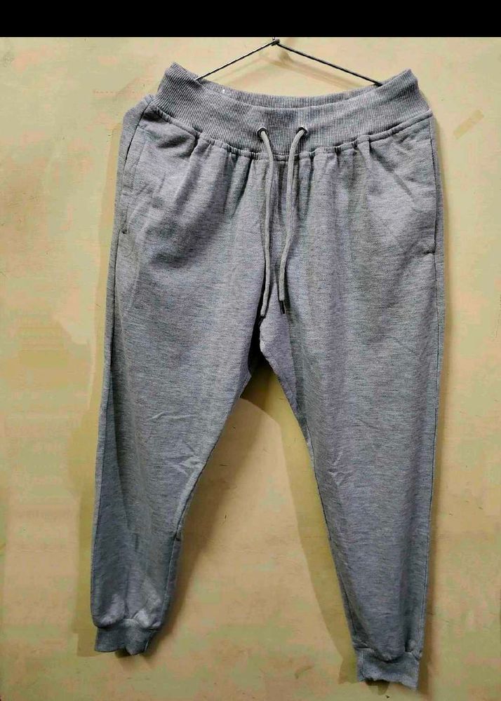 Basis Men Solid Grey Track Pants