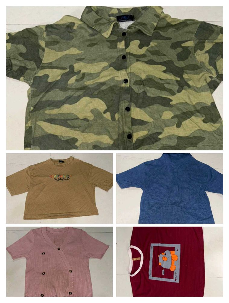 Combo Of 5 Crop Top