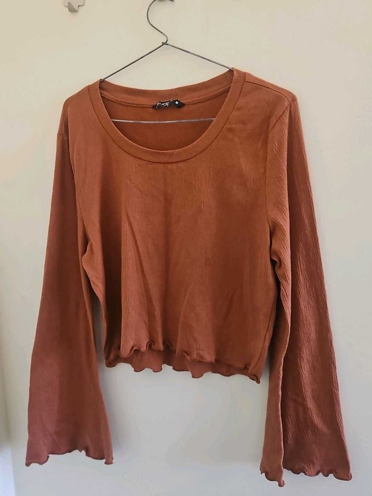 Bell Sleeve Crop Top - Stylish &amp; Unique