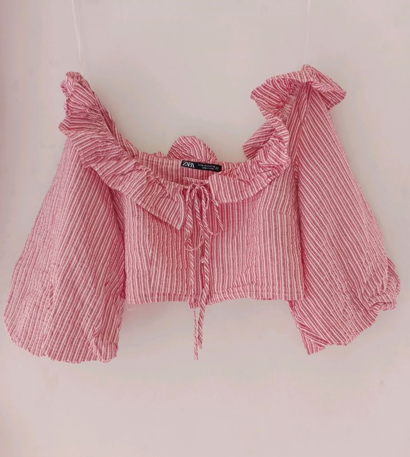 ZARA Cottagecore Top💐🌸