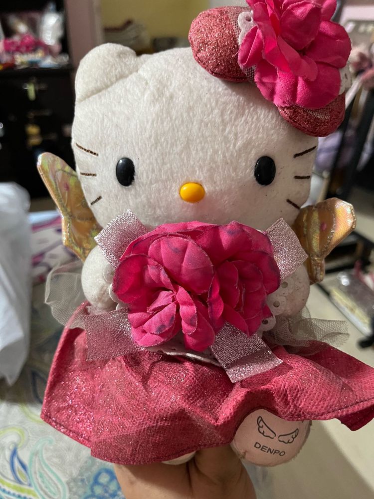 Hello Kitty Sanrio NTT 2010 Angel Plush 8&#34;