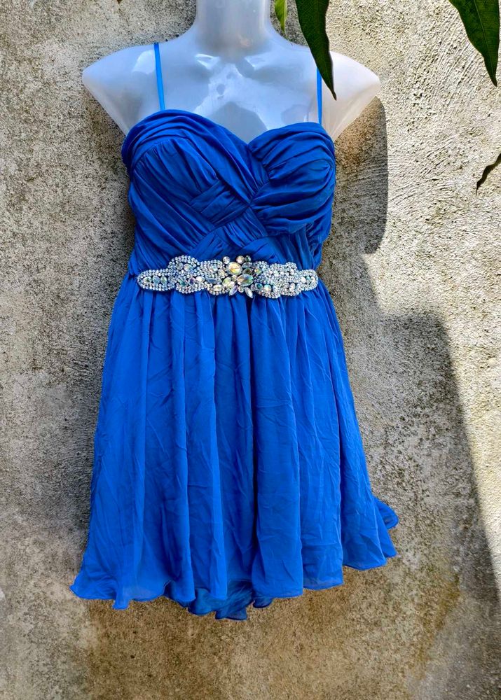 I. BLUE SEXY TUBE DRESS