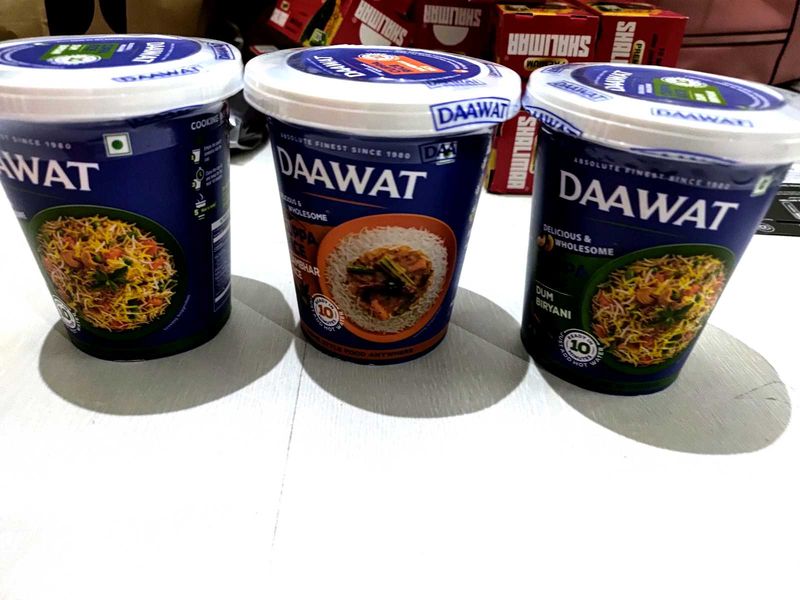 Dawaat Cuppa Rice: Dum Biryani X2,,Sambhar Ricex 1