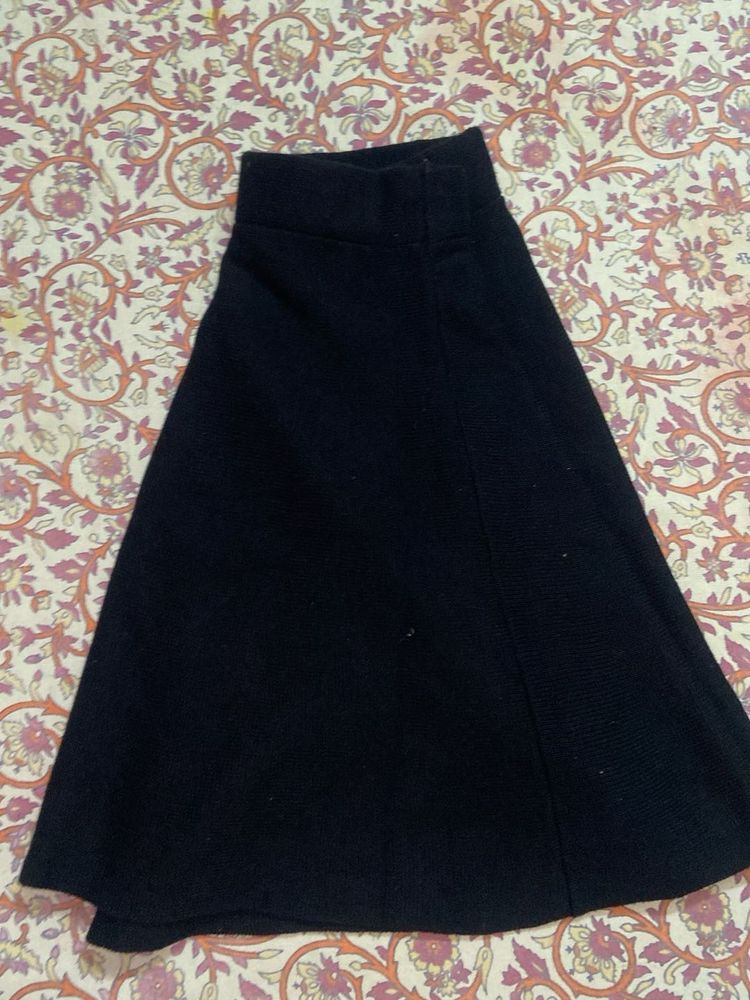 Black A-Line Skirt