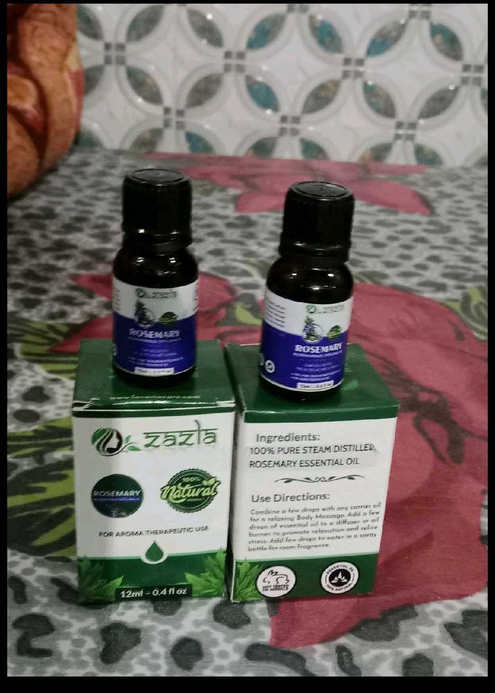 Zazla Rosemary Essential Oil Pack Of 2