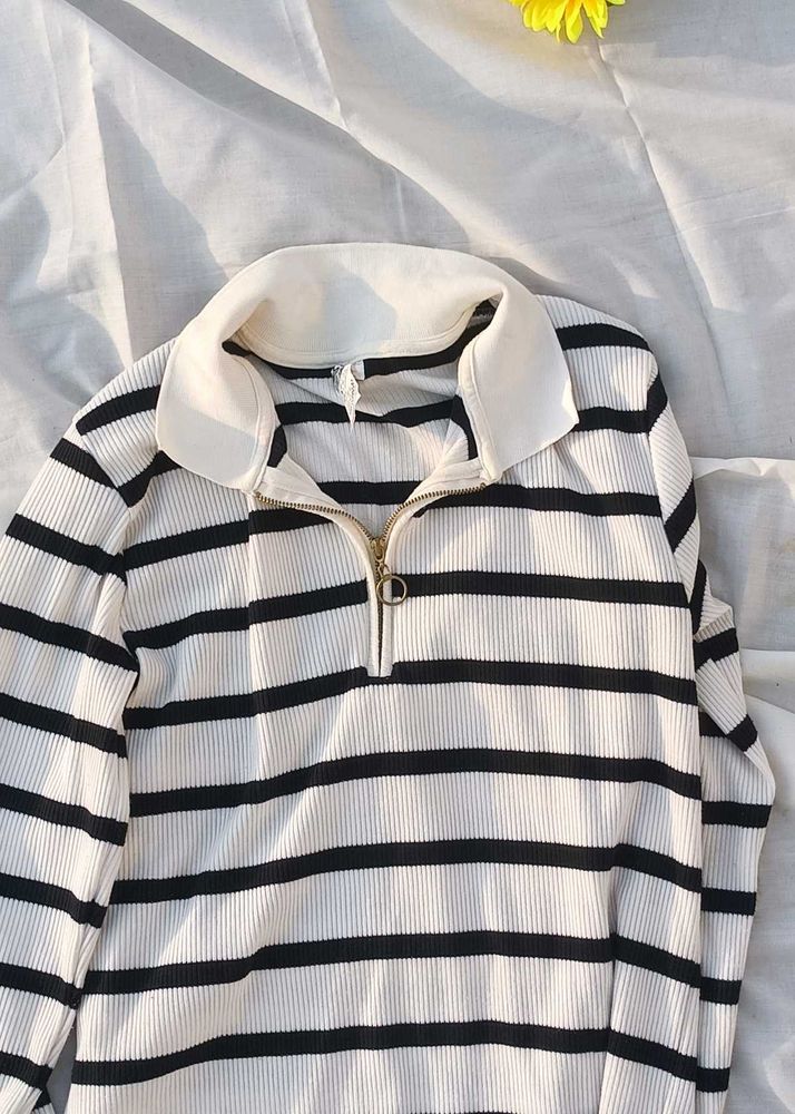 Striped Long Sleeve Top