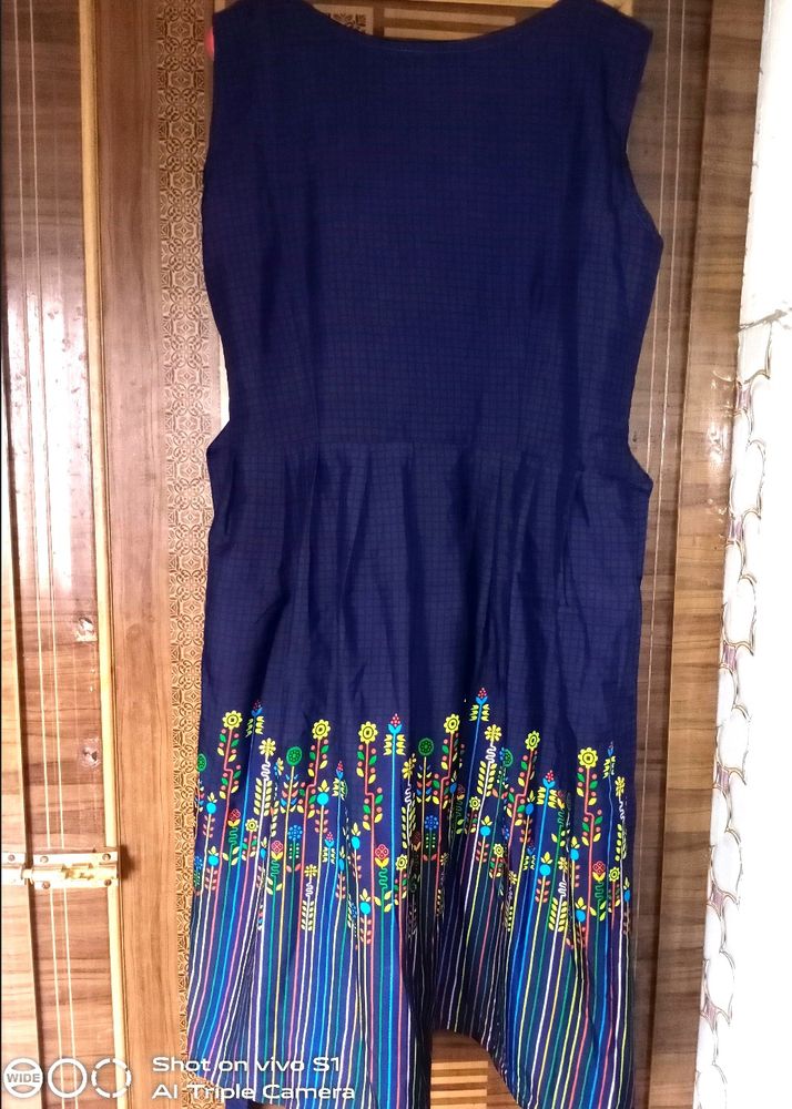 Navy Blue Midi Frock