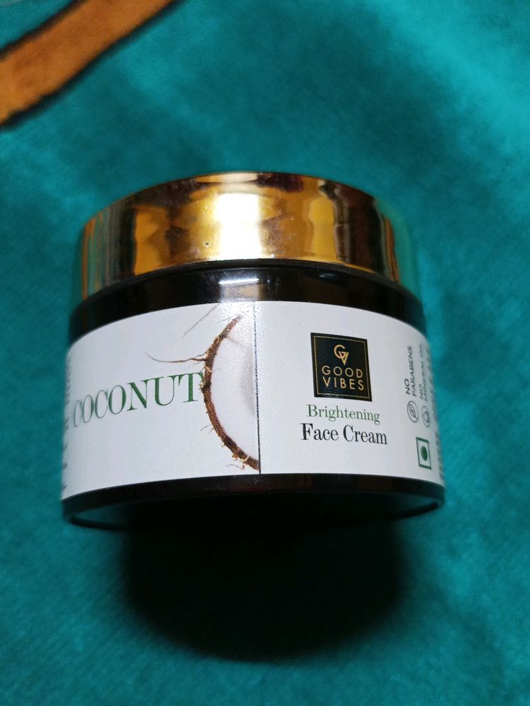 Good Vibes Coconut Brightening Face cream