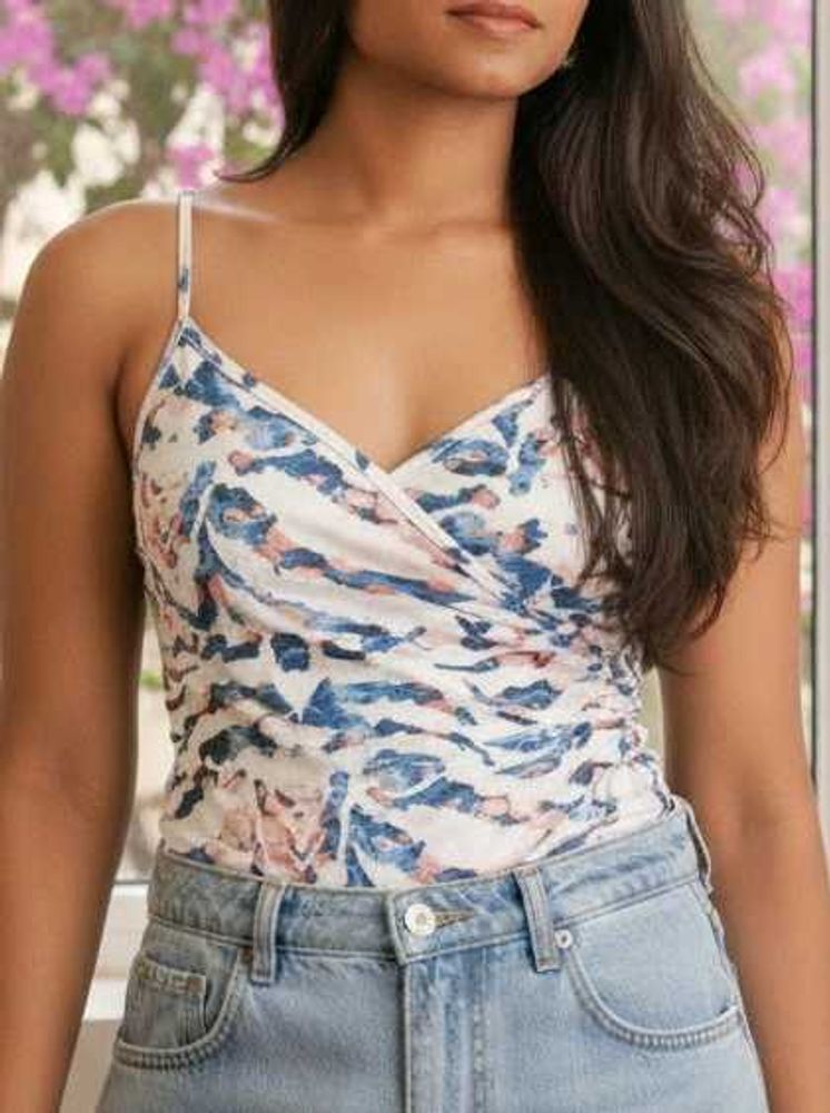 Shein abstract print cami top