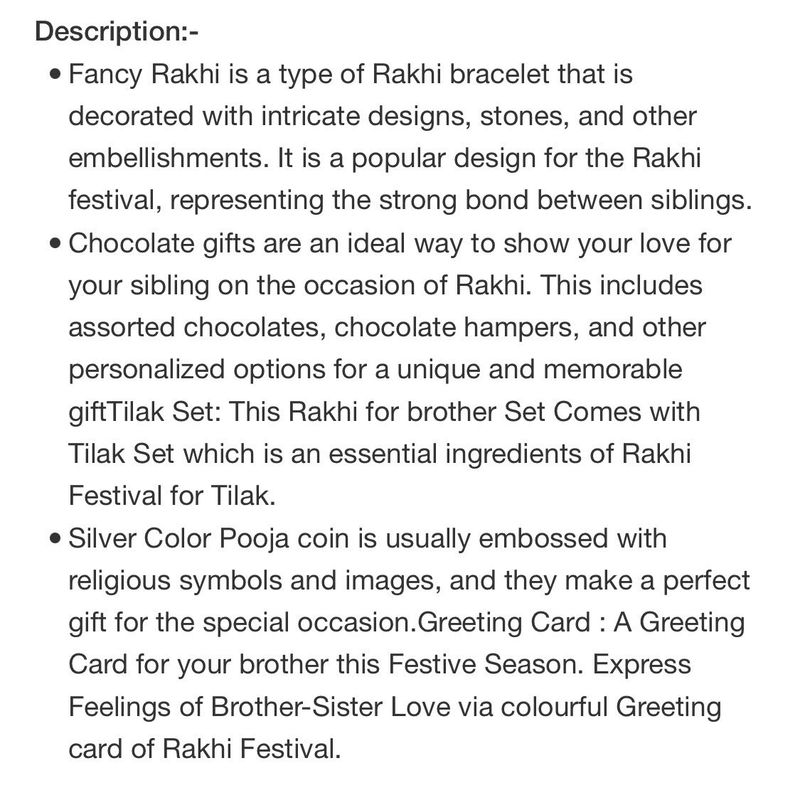 Rakhi Gift Set for Brother