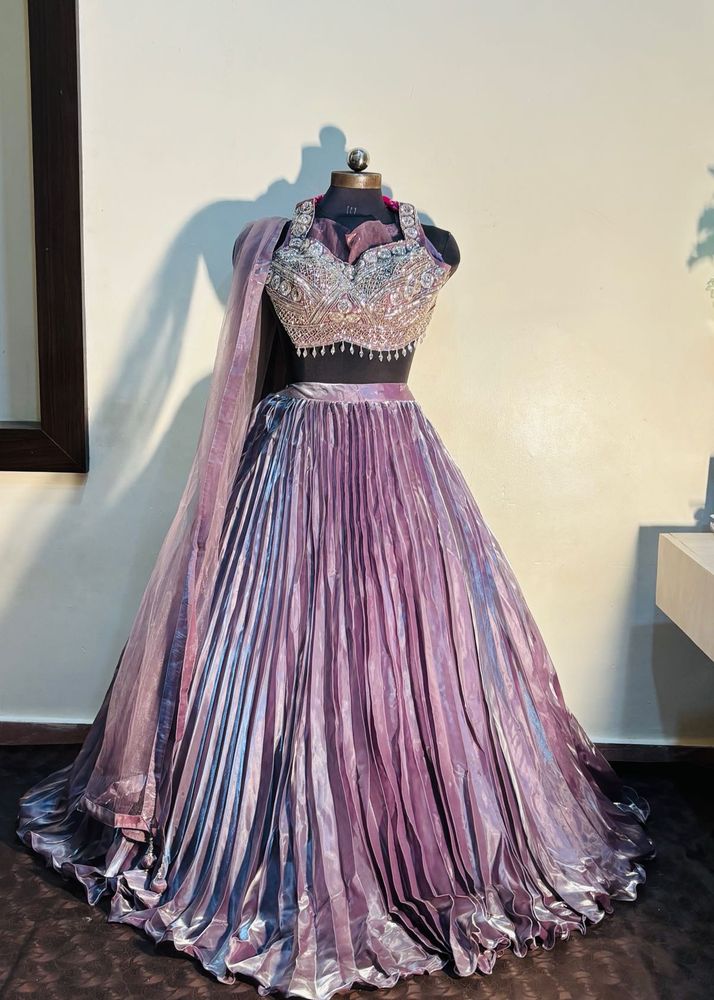 🎀Elegant Pink Lavender Lehenga Choli Set🎀