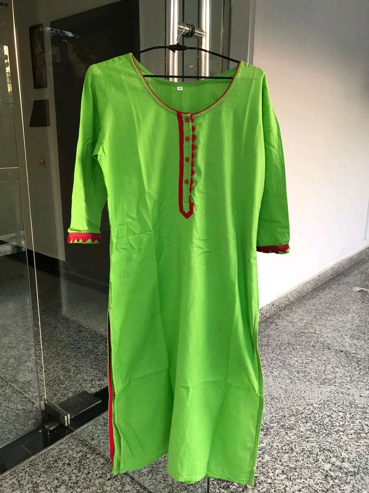 Parrot Floor Length Kurta