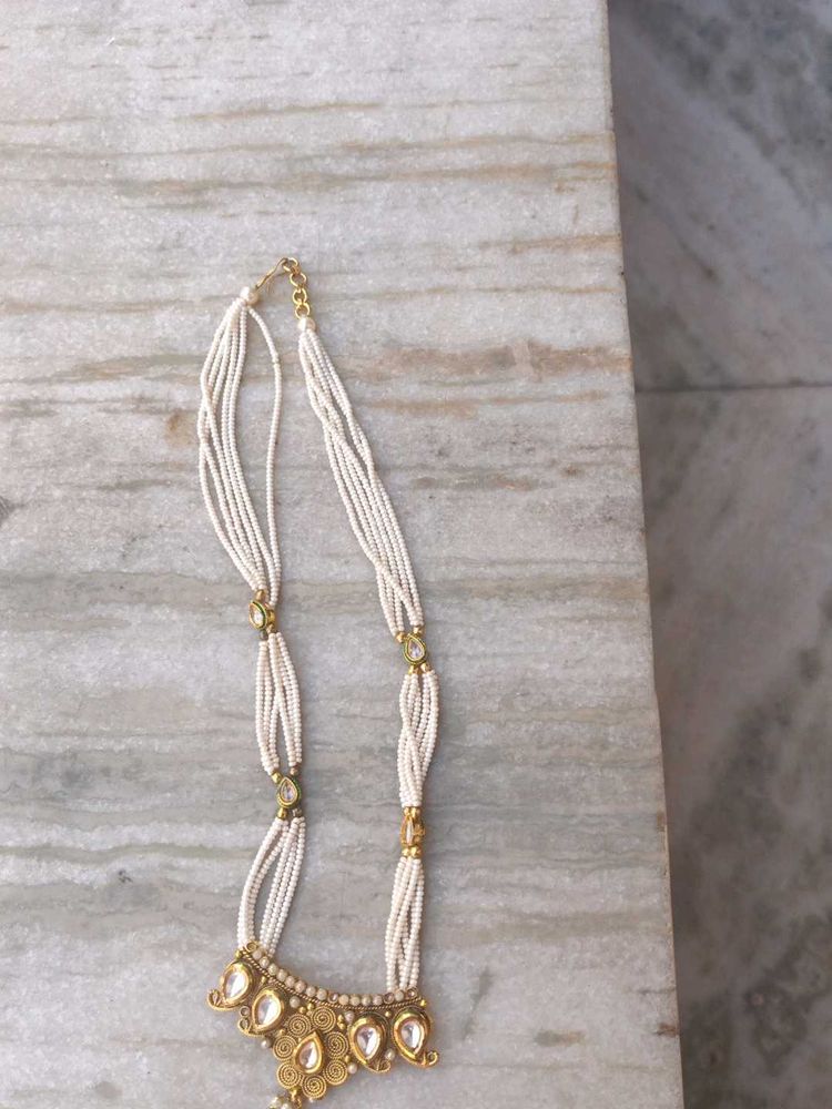 Pearl &amp; Gold Necklace