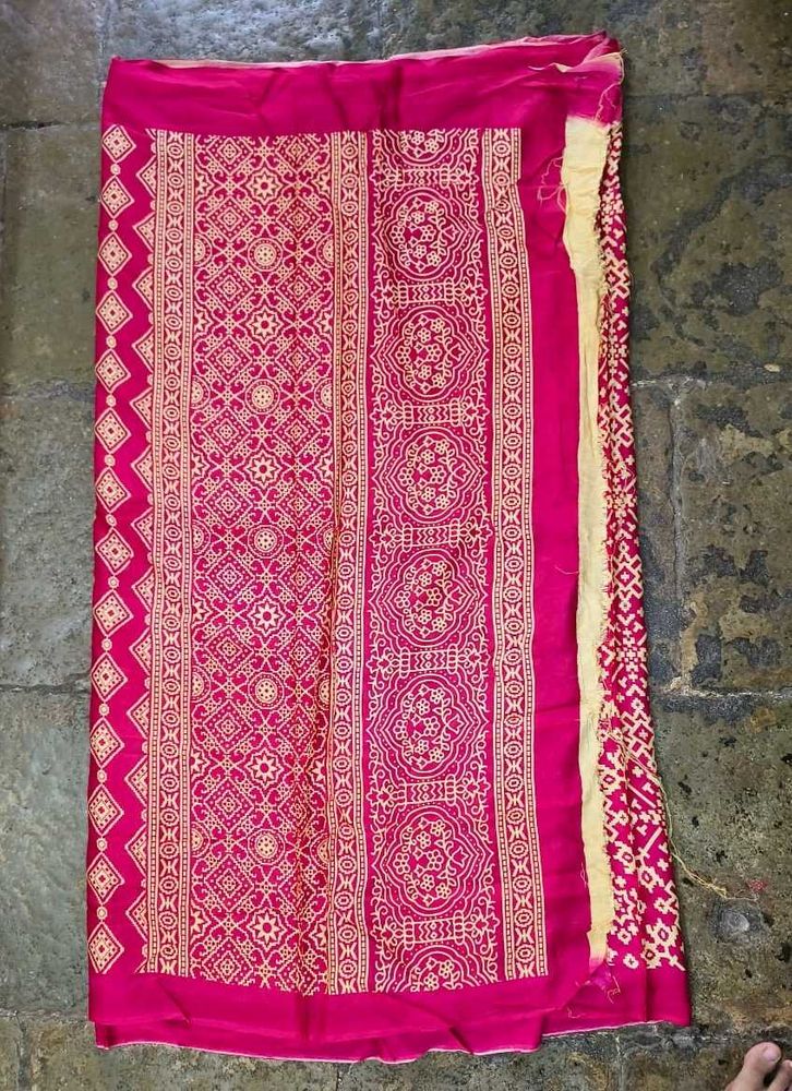 Pink Printed Saree