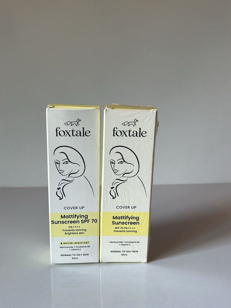 Foxtale Mattifying Sunscreen SPF 70
