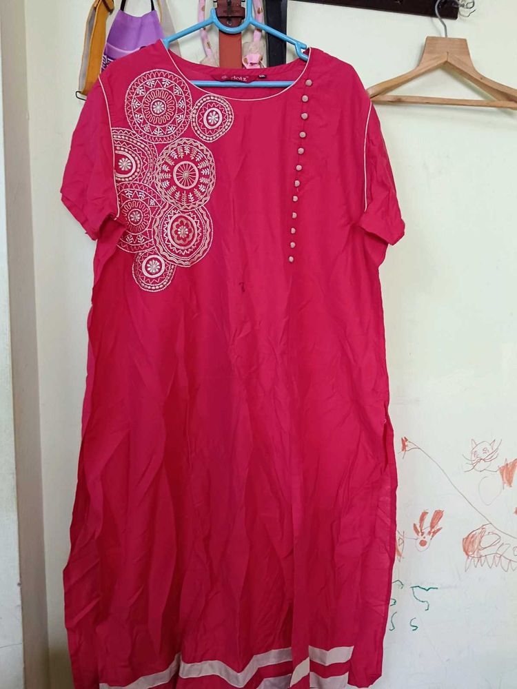 Pink Medallion Tunic Dress