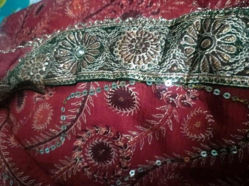 Saree With Shimmer Work