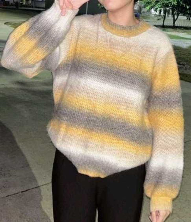 Striped Knit Sweater