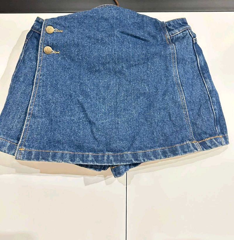 Denim Skort