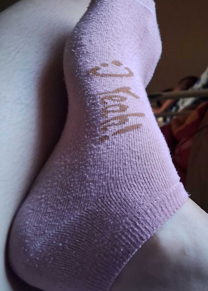 Used Cute Pink Socks