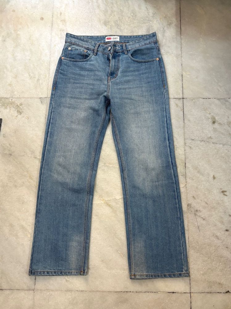 LEVIS 514 BLUE STRAIGHT FIT JEANS 32