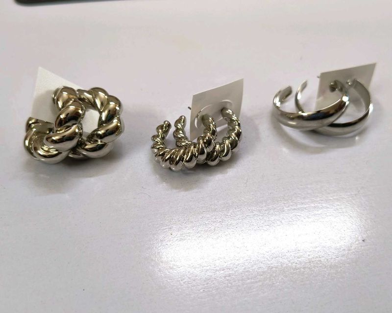 Silver Hoop Earring Bundle