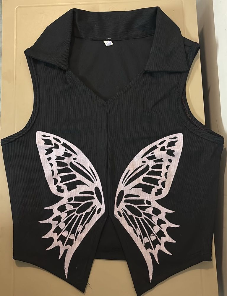 Butterfly Wing Crop Top