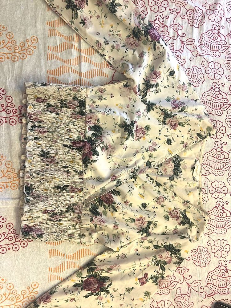 White Floral Top