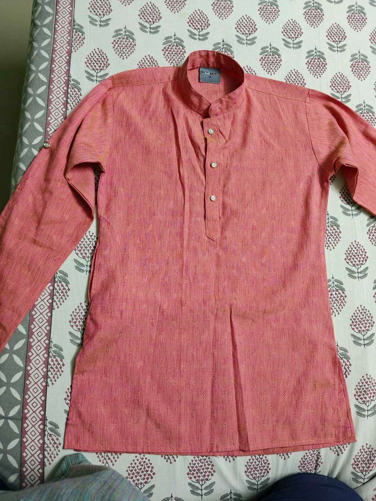 Pink Long Sleeve Button-Down Shirt