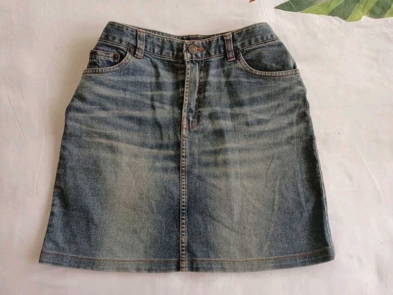 Denim Mini Skirt