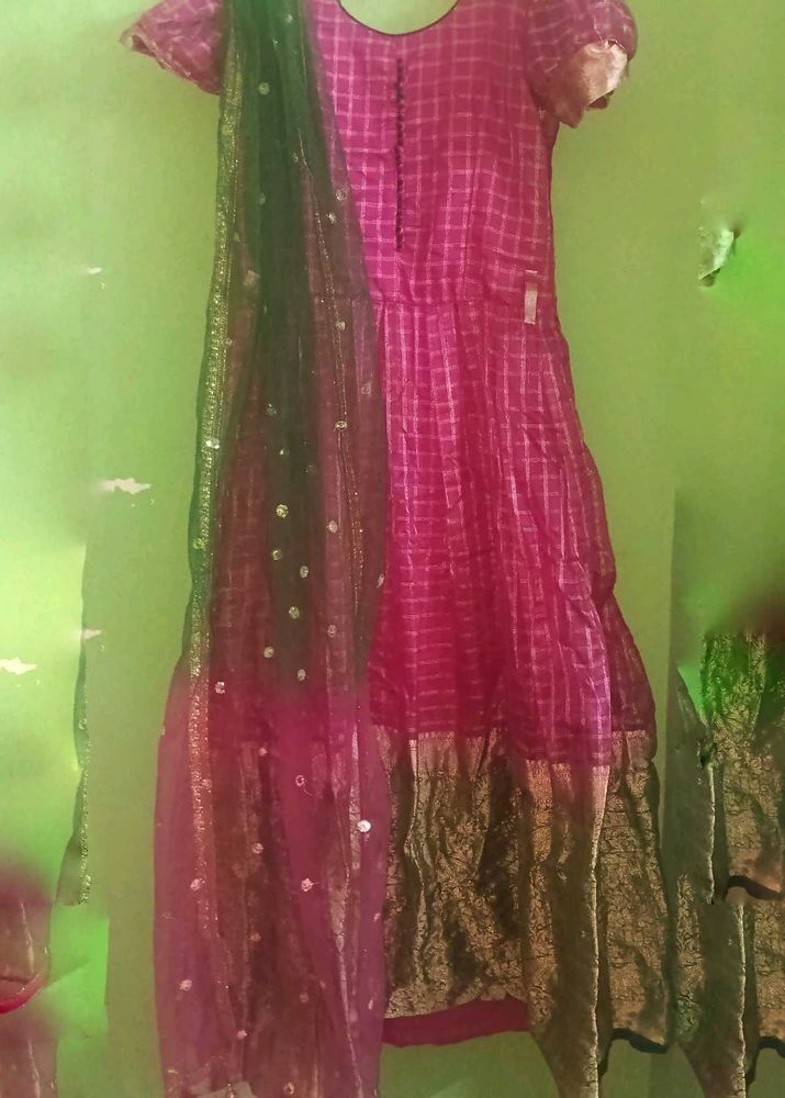 Pink Embroidered Kurta Set
