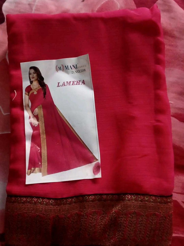 Elegant Red Saree