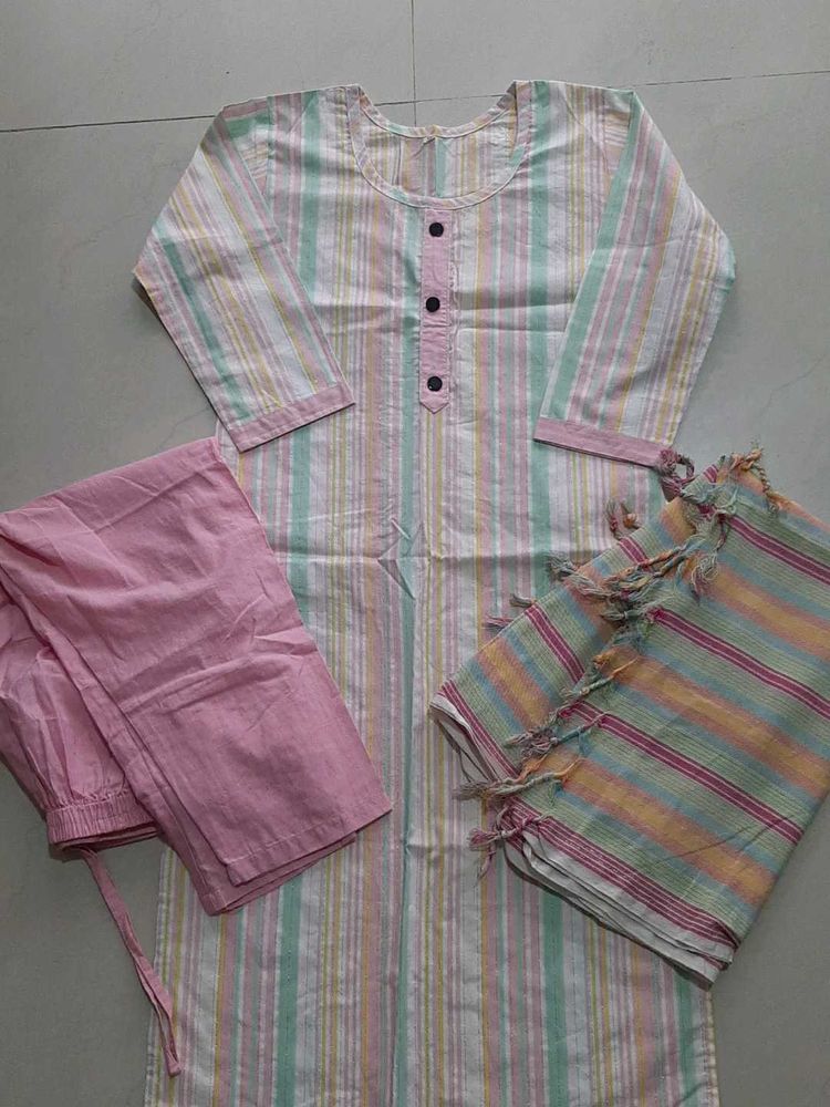 Kurta Pant Dupatta Set