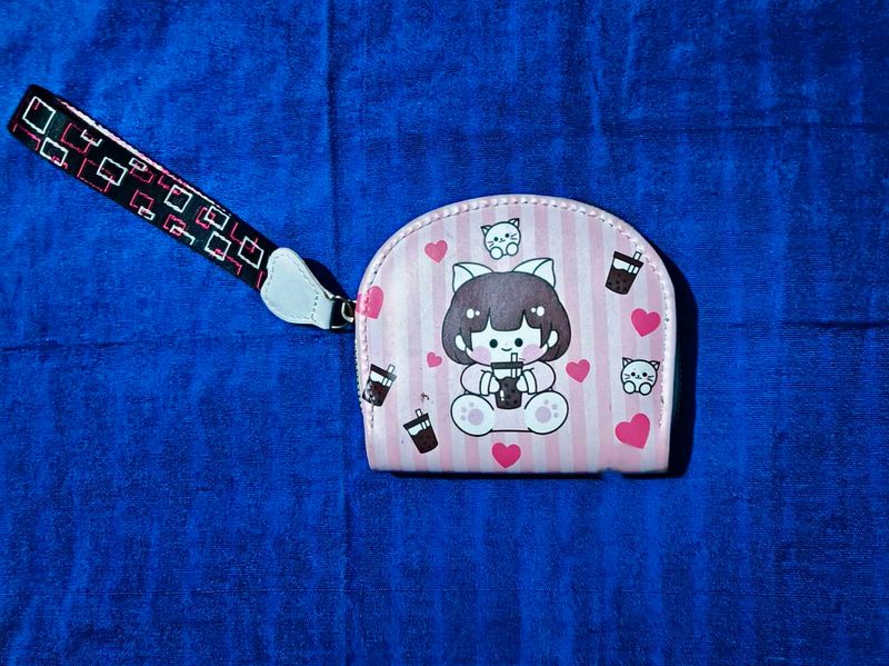 Kawaii Boba Girl Coin Purse
