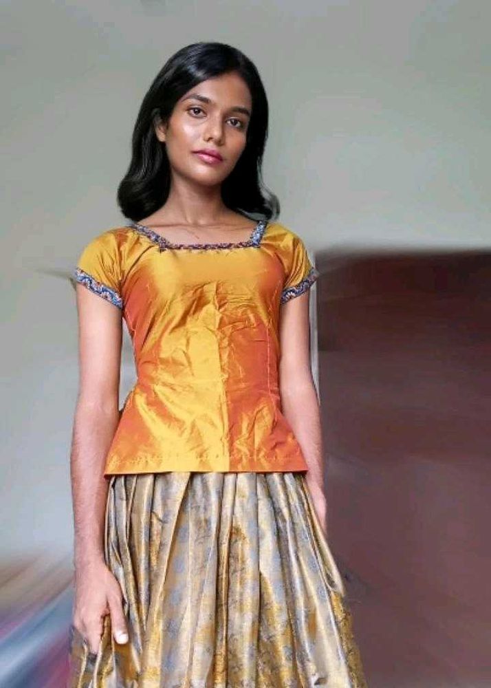 Ethnic Skirt And Top Combo